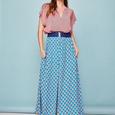 Blue Palm Tree Skirt