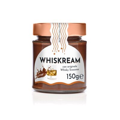 WHYSKREAM® - Crema Spalmabile Unica con Cioccolato Fondente e Whisky Scozzese - 150 g