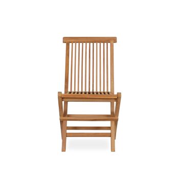 Chaise pliante Finger en bois de teck - chaise de jardin - lot de 2 dans une boîte !! €25 pièces ! 2