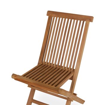 Chaise pliante Finger en bois de teck - chaise de jardin - lot de 2 dans une boîte !! €25 pièces ! 7