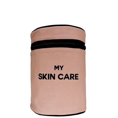 Trousse de soins de la peau ronde – Rose/Blush