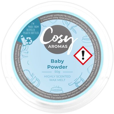 Talco para bebés (50 g de cera derretida)