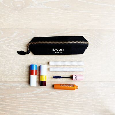 Petite trousse de maquillage, noire