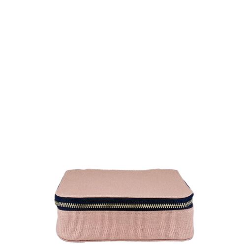 Grand étui de rangement pour pilules avec insert hebdomadaire, rose/blush