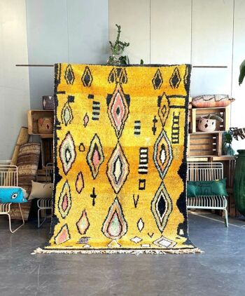 tapis berbere marocain en laine neuf Boujad 1