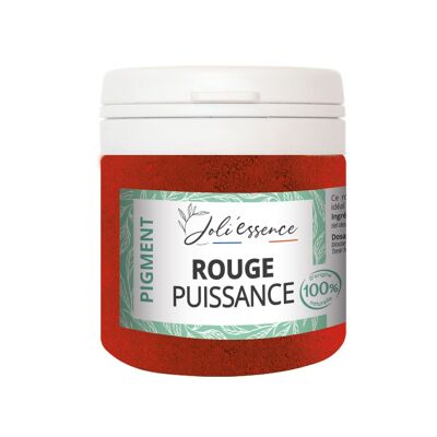 COLORANT POUR COSMETIQUE ROUGE PUISSANCE - OXYDE PIGMENT 100% NATUREL - COSMETIQUE MAISON - DIY 10g