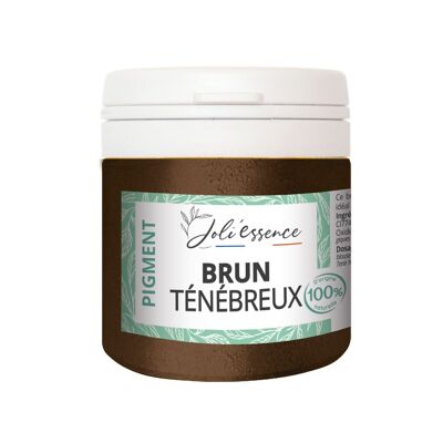 COLORANT POUR COSMETIQUE BRUN TENEBREUX - OXYDE PIGMENT 100% NATUREL - COSMETIQUE MAISON - DIY 10g