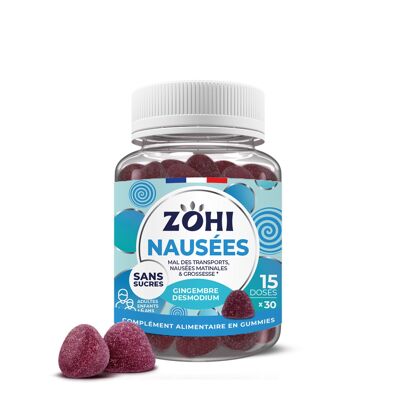 ZOHI-Pilulier NAUSEES - 30 gommes - fabriqué en France - sans sucres