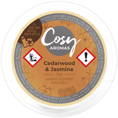Cedarwood & Jasmine (50g Wax Melt)