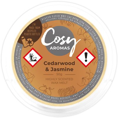 Bois de cèdre et jasmin (50 g de cire fondue)