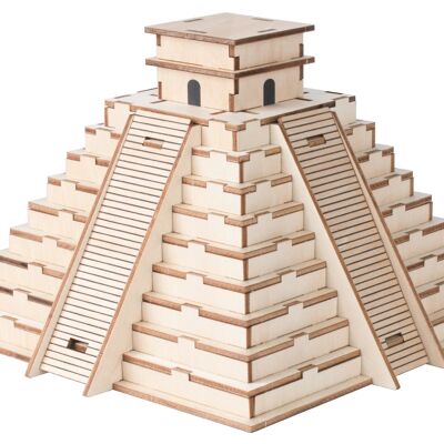 Wooden construction kit of the Mayan Pyramid Kukulćan - Chitzén Itzá - Mexico