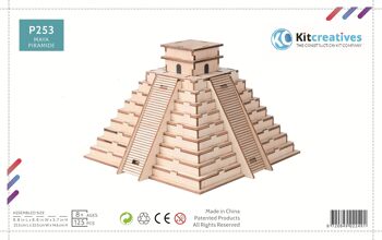 Kit de construction en bois de la Pyramide Maya Kukulćan - Chitzén Itzá - Mexique 2