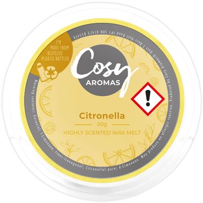 Citronela (50 g de cera derretida)