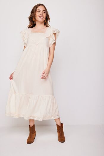 Robe Bateau Longue Beige 4