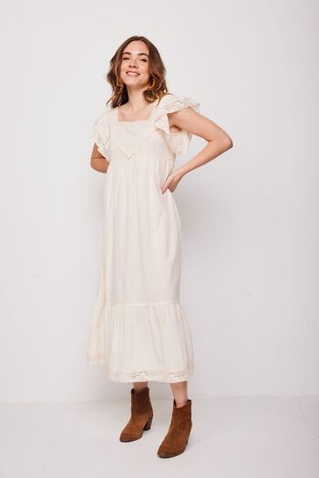 Robe Bateau Longue Beige 5