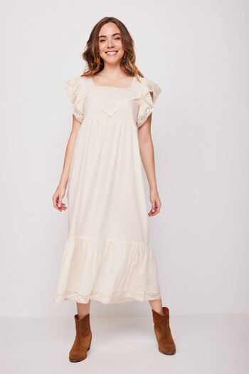 Robe Bateau Longue Beige 6