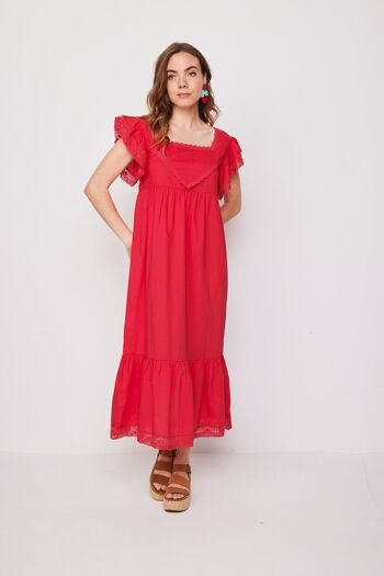 Robe Bateau Longue Fuchsia 4