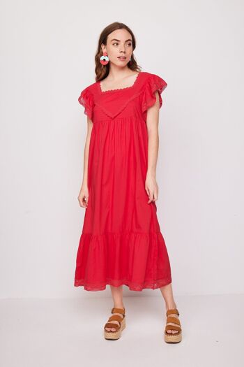 Robe Bateau Longue Fuchsia 5