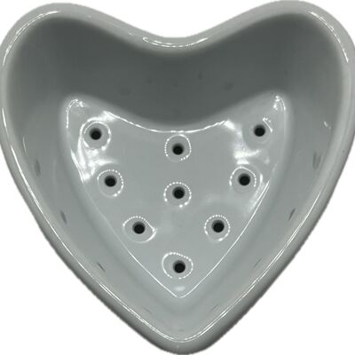 Small heart-shaped cheese mold