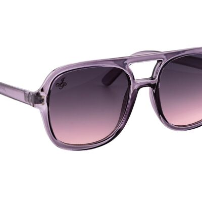 PURPLE AVIATOR FRAMES WITH PURPLE GRAD LENSES