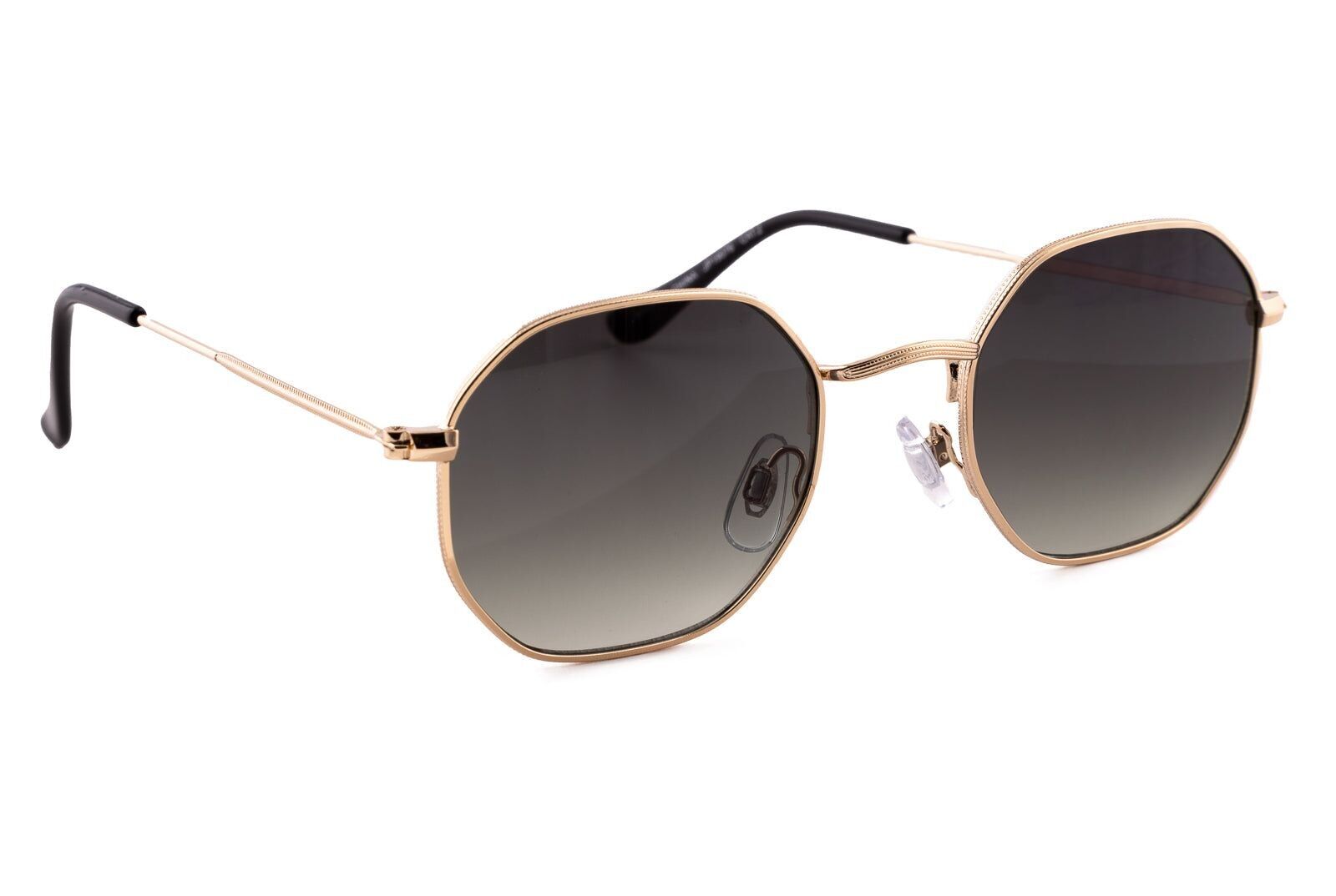 MONTATURA TONDO ORO CON LENTI GRIGIO