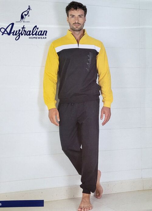Yellow/black "Australian" tracksuits/home suits for men