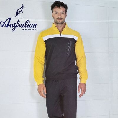 Gelb/schwarze „Australian“ Trainingsanzüge/Heimanzüge für Herren
