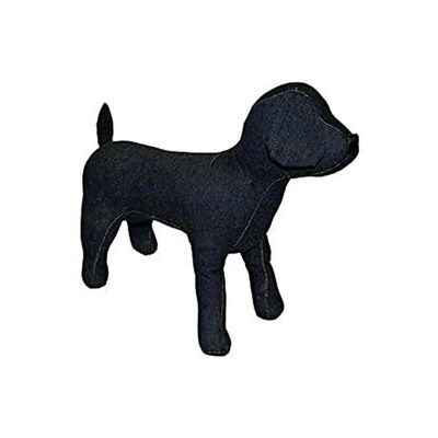 Maniquí de perro negro
