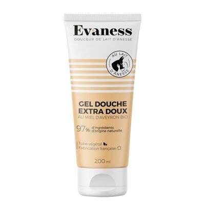 Gel douche doux et naturel lait ânesse & miel