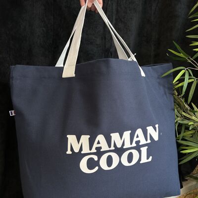 Large navy “Cool Mom” tote bag – Mother’s Day