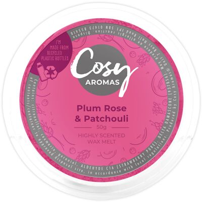 Prugna rosa e patchouli (50 g di cera fusa)