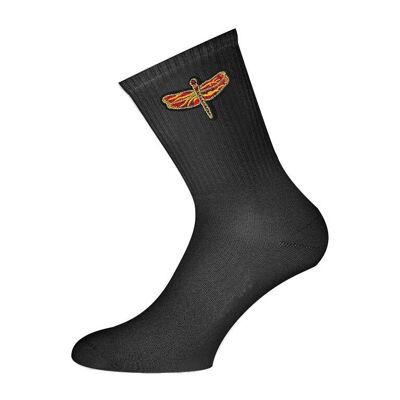 Socks Dragonfly Orange Sportive