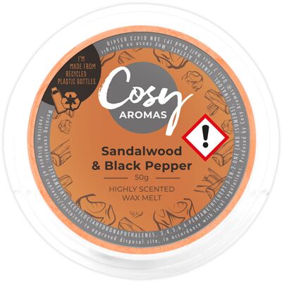 Sandalwood & Black Pepper (50g Wax Melt)