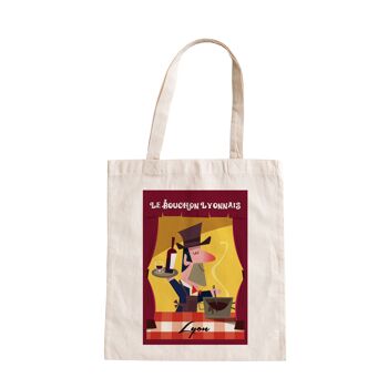 TOTE BAG BOUCHON LYONNAIS 220 GRAMMES LABEL OEKO TEX