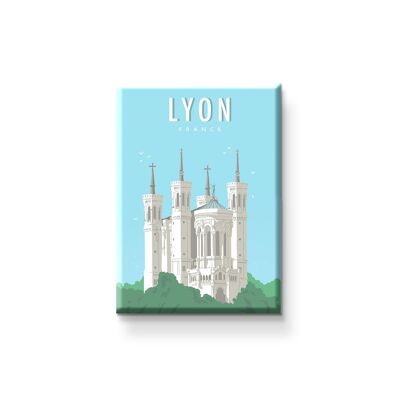 MAGNET LYON BASILICA VIEW MADE IN FRANCE