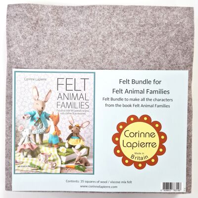Paquete de fieltro para libro de familias de animales