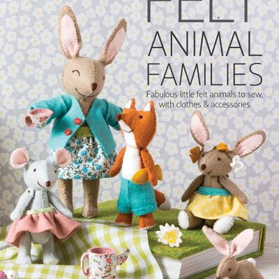 Libro per famiglie di animali in feltro