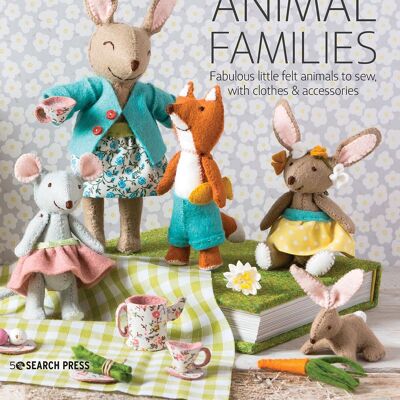 Libro de familias de animales de fieltro