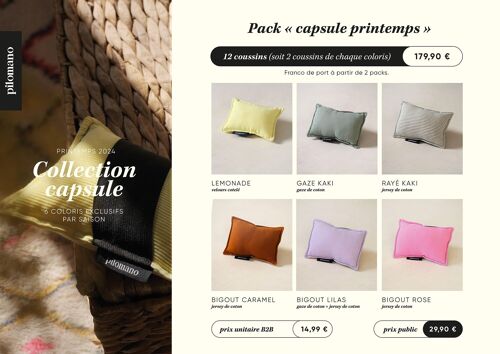 La Capsule printemps - 12 coussins exclusifs