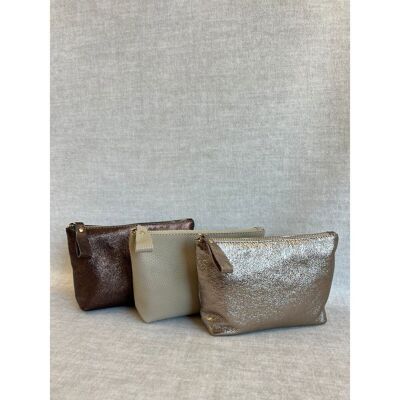Toiletry bag 'Elani' LARGE | 100% Leather | Several colors
