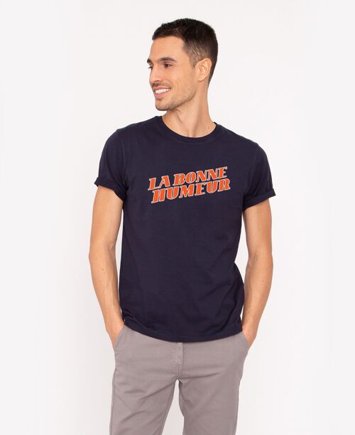 Dark blue French Disorder La Bonne Humeur t-shirts  for men
