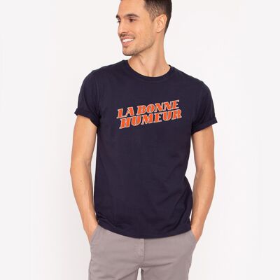 T-shirt blu scuro French Disorder La Bonne Humeur da uomo