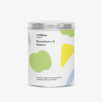 Infusiones de hierbas orgánicas - Remedio No.8 - Reborn - Latas de hojas sueltas