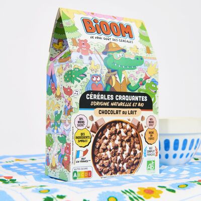 Cereales crujientes de chocolate con leche