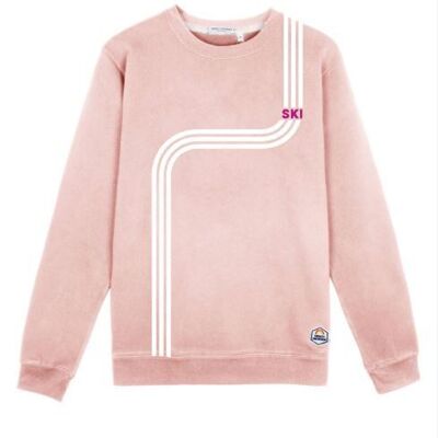Les pulls Dylan Ski Lines rose clair French Disorder pour femme