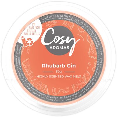 Gin à la rhubarbe (50 g de cire fondue)