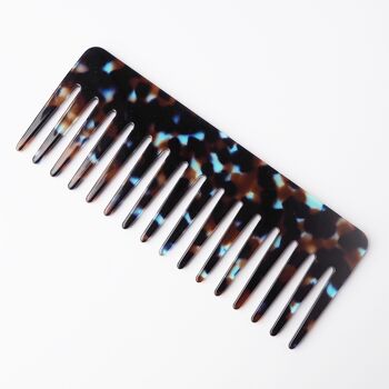 Coral Comb- peigne à cheveux coloré en résine d’acétate à dents larges 4