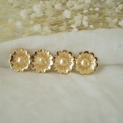 Gabriella Hair Clip Golden Daisies