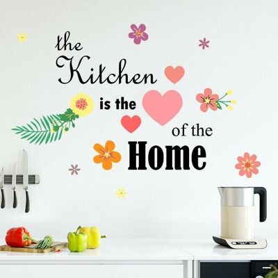 Quote Kitchen Is The Heart Of The Home Wall Sticker Decal Home Decoration