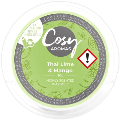 Lime thaïlandaise et mangue (50 g de cire fondue)